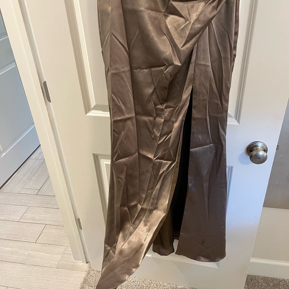Birdy Grey Satin Dress in champagne Birdy Grey Satin Dress in champagne